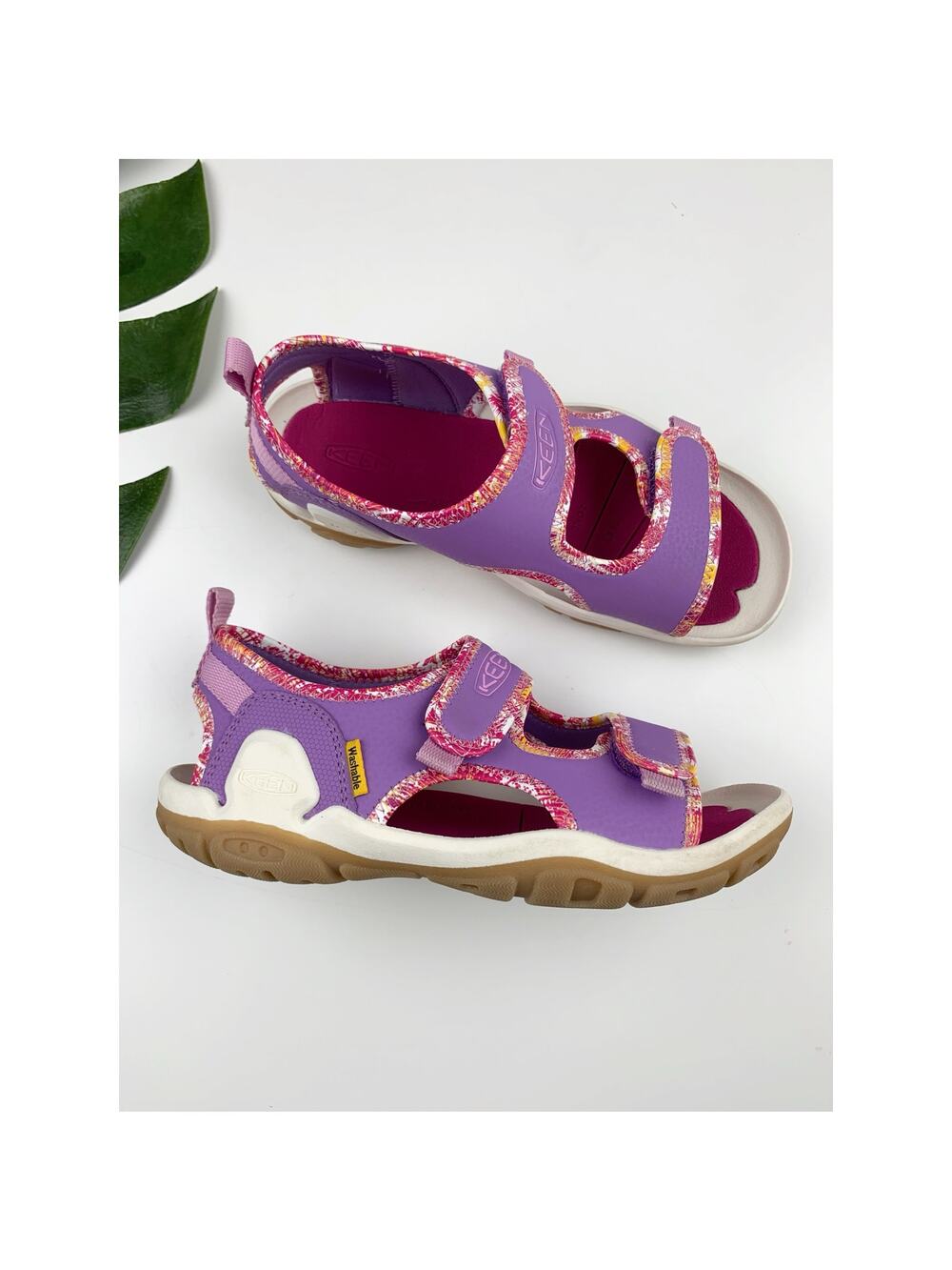 Keen Kids Knotch Creek Sandals Purple Outdoor Youth Girls Size 2 Beach Summer